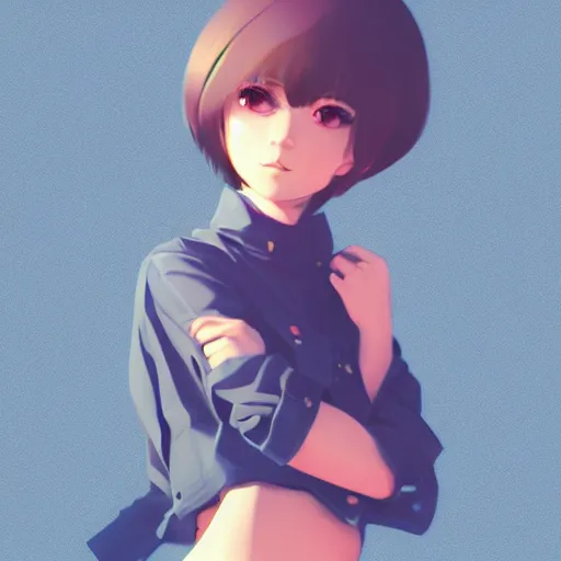 Image similar to generic cute girl by ilya kuvshinov, trending on artstation, digital illustration, sharp focus, high definition