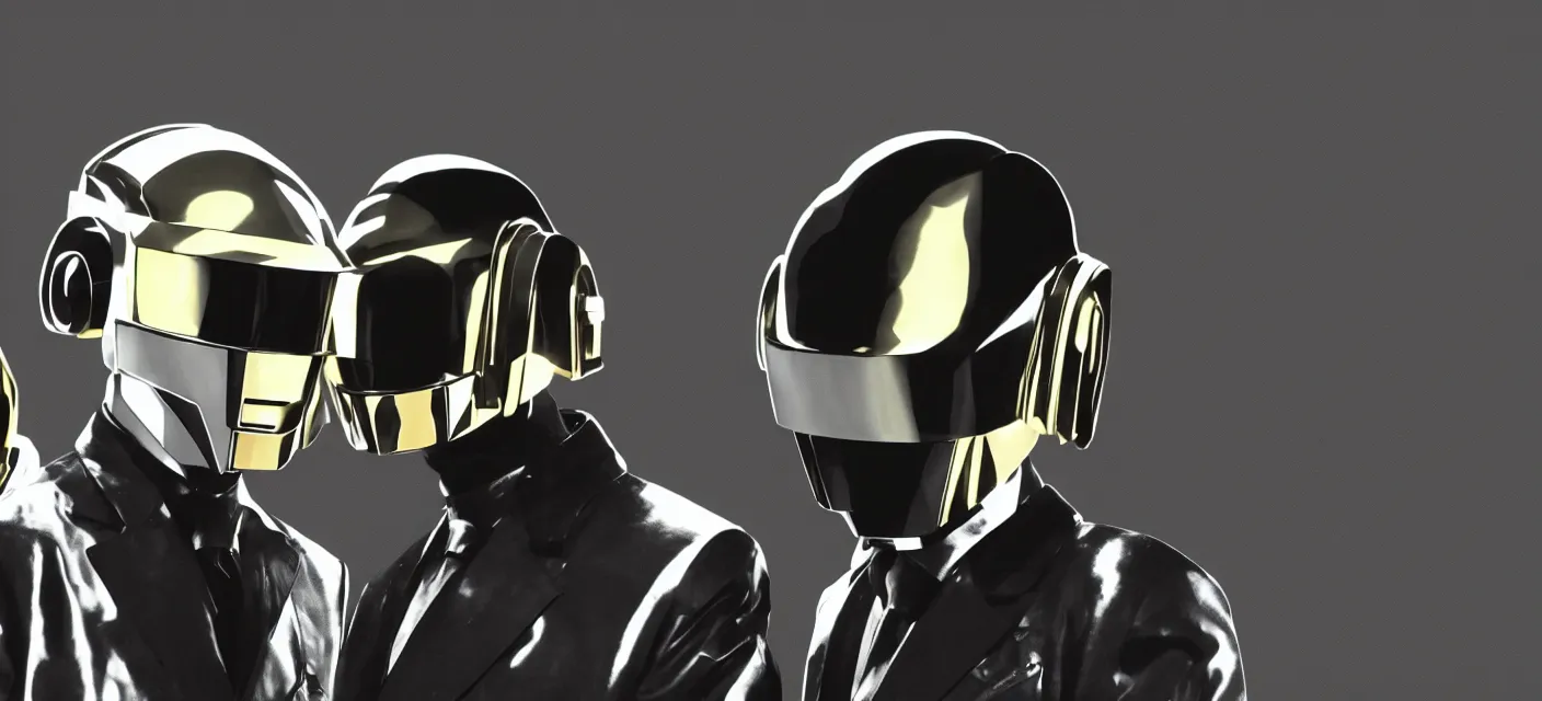 Image similar to daft punk wallpaper, low poly, large,