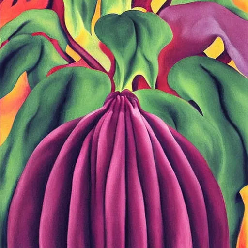 Image similar to Corpse Flower painting by Georgia O'Keeffe