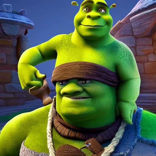 Prompt: shrek in clash royale, clash royale, concept art, octane render, unreal engine 5, highly detailed, high quality, 8 k, soft lighting, realistic face, path traced