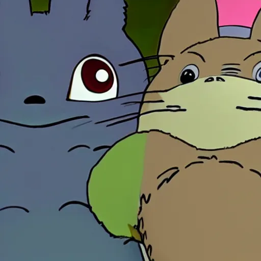 Prompt: softest cappybarra cuddly my neighbour totoro