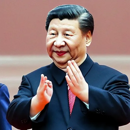 Prompt: Xi Jinping holding a Glock-18 pistole