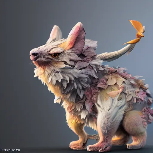 Image similar to highly detailed sureal cute animals made from hiper detailed pastel colour melting wax, cinematic, 8 k, octane, redshift, unreal 5, artstation, behance, deviantart, vray, well rendered : 1 by ellen jewett, 4 k resolution, trending on artstation, very very detailed, masterpiece, stunning