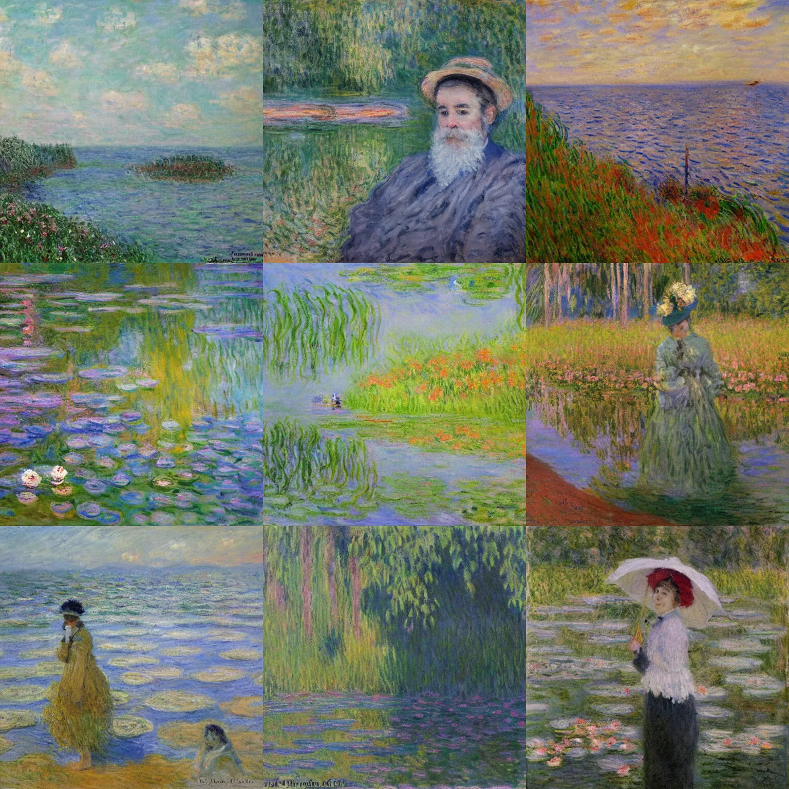 Prompt: Art by Claude Monet