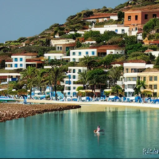 Image similar to idyllic seaside by ricardo bofill