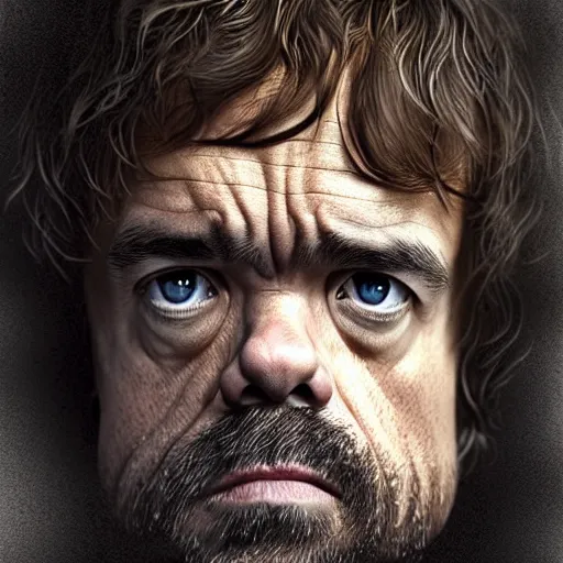 Image similar to peter dinklage as john locke in lost, digital painting, extremely detailed, 4 k, intricate, brush strokes, mark arian, artgerm, bastien lecouffe - deharme