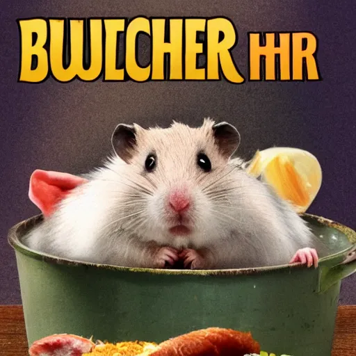 Prompt: hamster the butcher