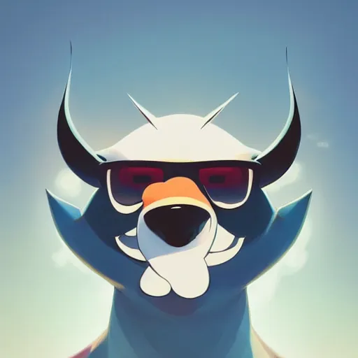 Image similar to face icon stylized minimalist danger mouse, loftis, cory behance hd by jesper ejsing, by rhads, makoto shinkai and lois van baarle, ilya kuvshinov, rossdraws global illumination