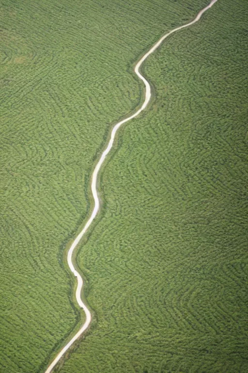 Prompt: Tornado of rips through farmland, trending on artstation, birds eye view