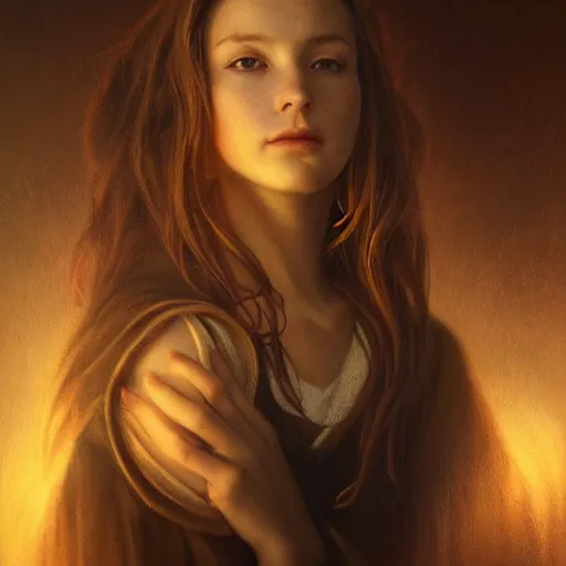 Prompt: elegant aerith gainsborough portrait, atmospheric lighting, painted, menacing, intricate, volumetric lighting, beautiful, rich deep colours masterpiece, golden hour, golden ratio, sharp focus, ultra detailed, by leesha hannigan, ross tran, thierry doizon, kai carpenter, ignacio fernandez rios