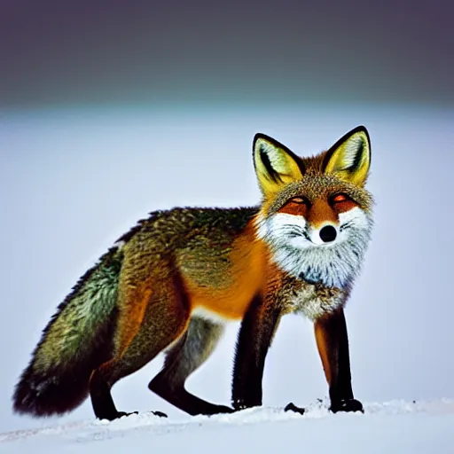 Image similar to wild fox , wildlife photography by Paul Nicklen, perfect lighting