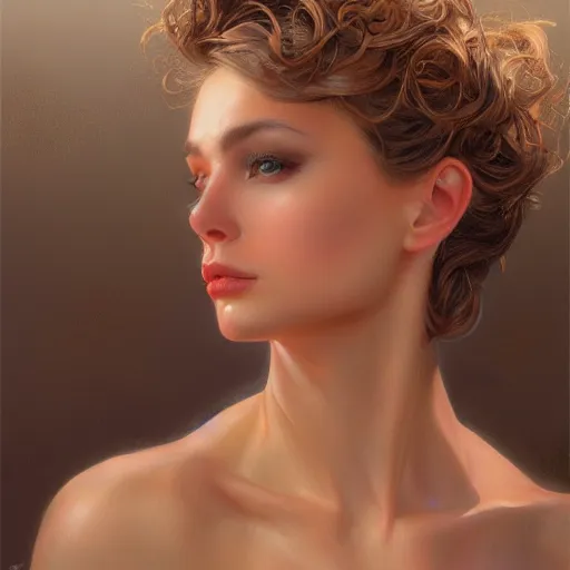 Prompt: A Beautiful professional female model, fashion, centered, digital painting, artstation, concept art, donato giancola, Joseph Christian Leyendecker, WLOP, Boris Vallejo, Breathtaking, 8k resolution, extremely detailed, beautiful, establishing shot, artistic, hyperrealistic, beautiful face, octane render, cinematic lighting, dramatic lighting, masterpiece