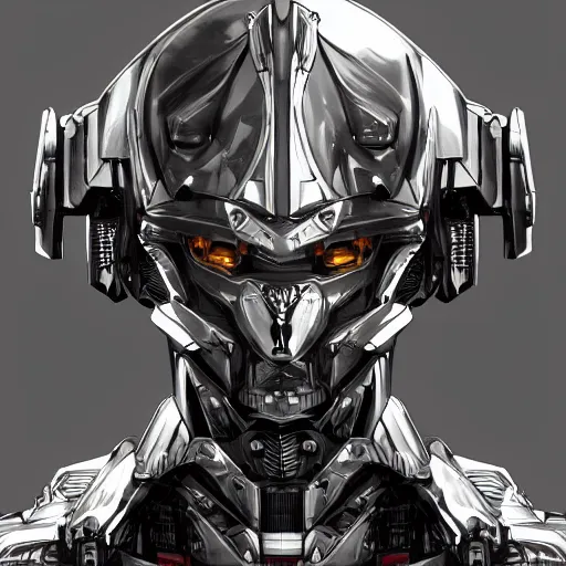 Image similar to studio portrait of lawful good man holy mecha paladin absurdly handsome, elegant, handsome man, ultrafine hyperrealistic detailed face illustration by kim jung gi, irakli nadar, intricate linework, sharp focus, bright colors, matte, octopath traveler, final fantasy, unreal engine highly rendered, global illumination, radiant light, intricate environment