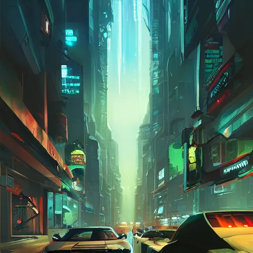 Image similar to science fiction city, cyberpunk dark fantasy art, gta 5 cover, official fanart behance hd artstation by jesper ejsing, by rhads, makoto shinkai and lois van baarle, ilya kuvshinov, ossdraws