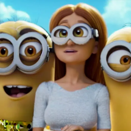 Image similar to ariana grande in the movie minions 4k