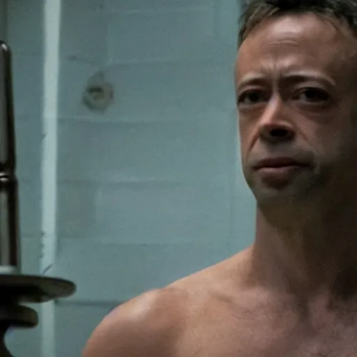Image similar to Homer in the movie Fight Club 8k hdr movie still
