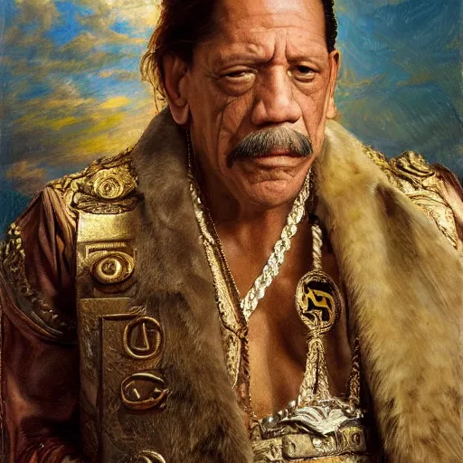 Prompt: danny trejo as italian noble, natural lighting, high quality, very detailed painting, by gaston bussiere, donato giancola, j. c. leyendecker