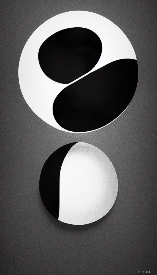 Image similar to Abstract representation of ying Yang concept, by filip hodas