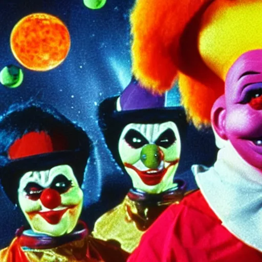 Image similar to killer klowns from outer space