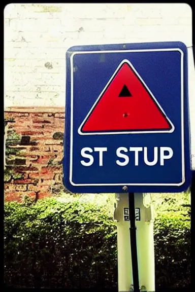 Image similar to “ a blue stop sign ”