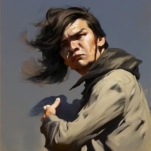 Image similar to greg manchess portrait painting of the grim reaper, medium shot, asymmetrical, profile picture, organic painting, sunny day, matte painting, bold shapes, hard edges, street art, trending on artstation, by huang guangjian and gil elvgren and sachin teng