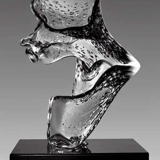 Prompt: glass sculpture by salvador dali, trending on artstation, favorites on deviantart, high quality art. artwork masterpieces, award winning
