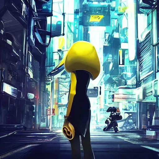 Image similar to luxury advertisement, white and yellow colors. highly detailed post-cyberpunk sci-fi asian city in style of cytus and deemo, mysterious vibes, by Ilya Kuvshinov, by Greg Tocchini, nier:automata, set in half-life 2, beautiful with eerie vibes, very inspirational, very stylish, surrealistic, perfect digital art, mystical journey in strange world, bastion game