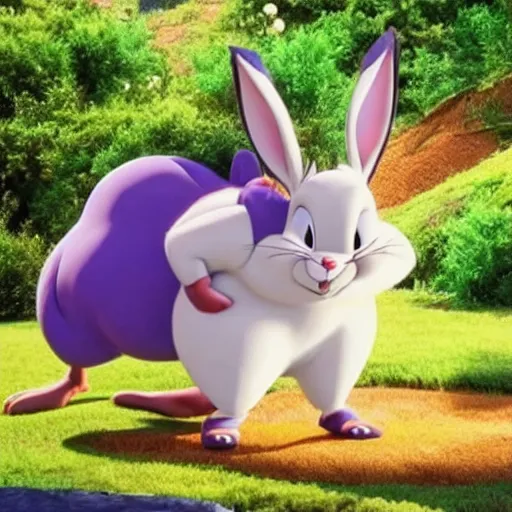 Image similar to big chungus bugs bunny in real life