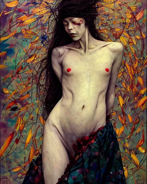 Image similar to i am no bird ; and no net ensnares me : i am a free human being with an independent will, which i now exert to leave you. in the style of adrian ghenie, esao andrews, jenny saville, ( ( ( edward hopper ) ) ), surrealism, dark art by james jean, takato yamamoto