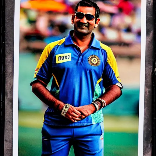 Image similar to portrait of mahendra singh dhoni as a pimp, ultra realistic, highly detailed, canon 3 5 mm photography