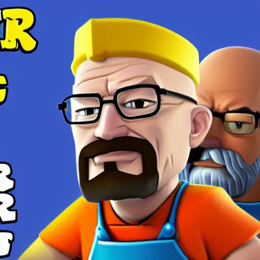 Image similar to walter white as a clash royale character