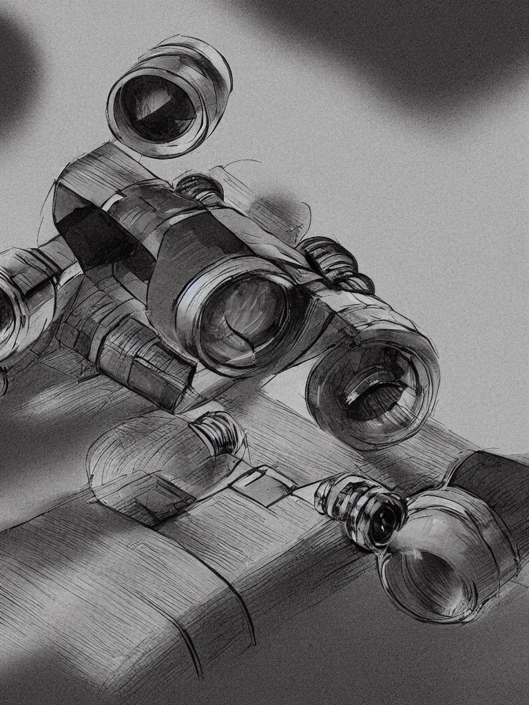 Image similar to binoculars by Disney Concept Artists, blunt borders, rule of thirds