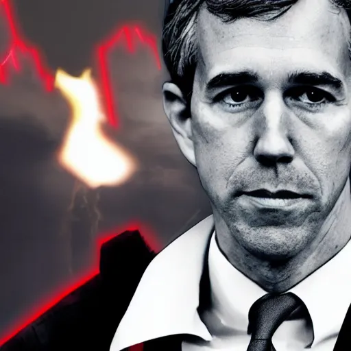 Prompt: beto o ’ rourke, dark lord of the sith