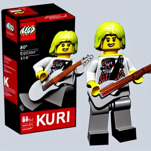 Image similar to lego kurt cobain, unreal enging 5, 8 k