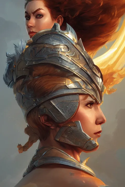 Image similar to amazon valkyrie athena, d & d, fantasy, portrait, highly detailed, headshot, digital painting, trending on artstation, concept art, sharp focus, illustration, art by artgerm and greg rutkowski and magali villeneuve