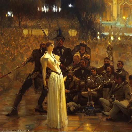 Prompt: portrait of the assassination of the king, highly detailed painting by gaston bussiere, craig mullins, j. c. leyendecker