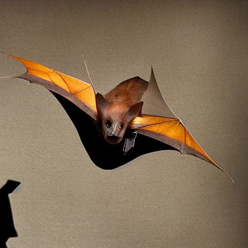 Prompt: photo of a fruit bat