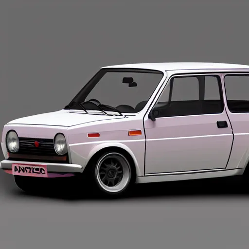 Image similar to Fiat 126p, high rendering, ultrarealistic, high detalied, artstation,8K