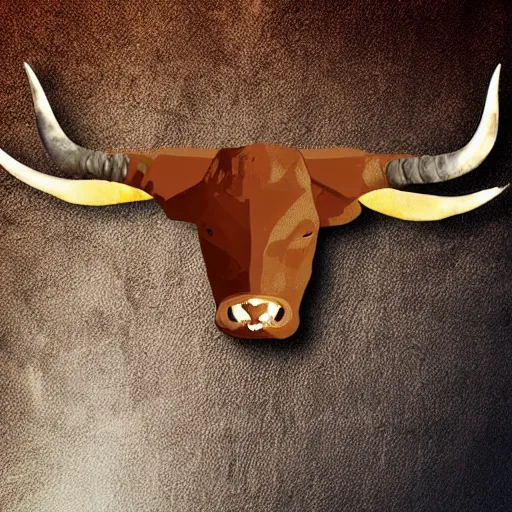 Image similar to evil longhorn climatic detailed