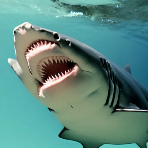 Image similar to a shark with beautiful smile