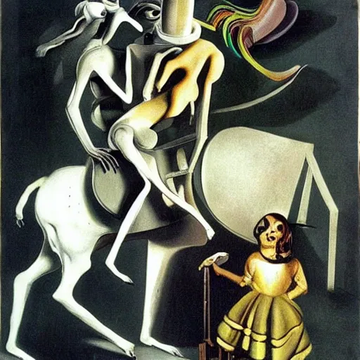 Image similar to lost chapter of dom quixote by salvador dali bunuel