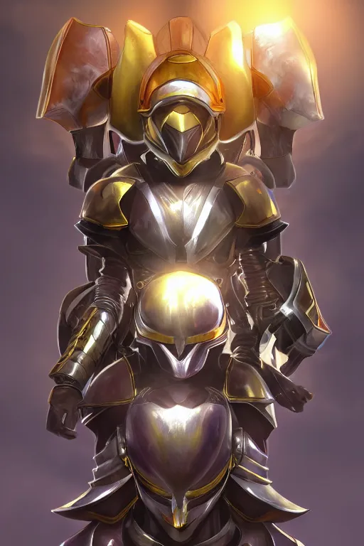 Image similar to helmet armor guardian destiny in witch queen illumination ray tracing hdr fanart arstation by sung choi robot ninja mask and eric pfeiffer and gabriel garza and casper konefal