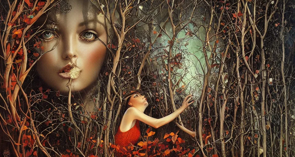 Image similar to Trees without leaves, by Karol Bak