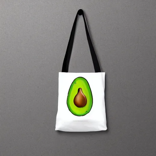 Image similar to Avocado Design on a Totebag, Concept Product