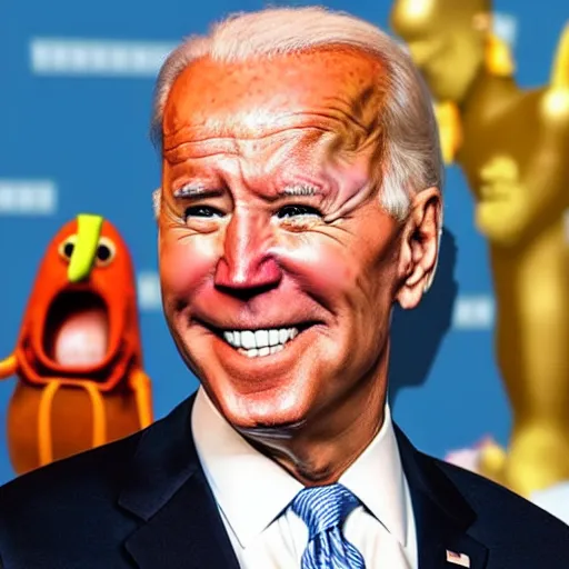 Prompt: joe biden as squidward tentacles in live action spongebob squarepants movie, 8k resolution, high detail, anatomically correct, oscar award winning, cinematic lighting