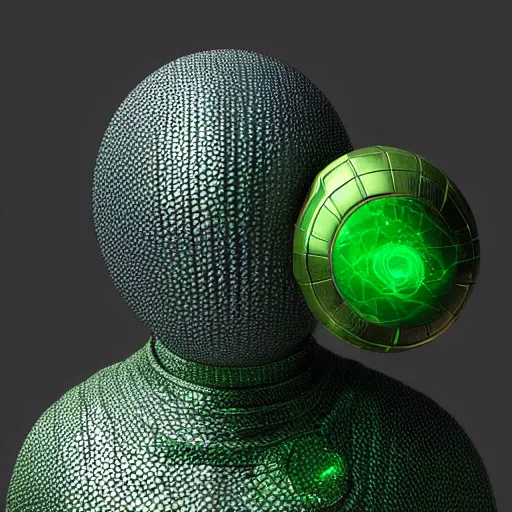 Image similar to mysterio in galaxy a 3 d render by zou yigui, trending on zbrush central,, rendered in cinema 4 d, rendered in maya, zbrush