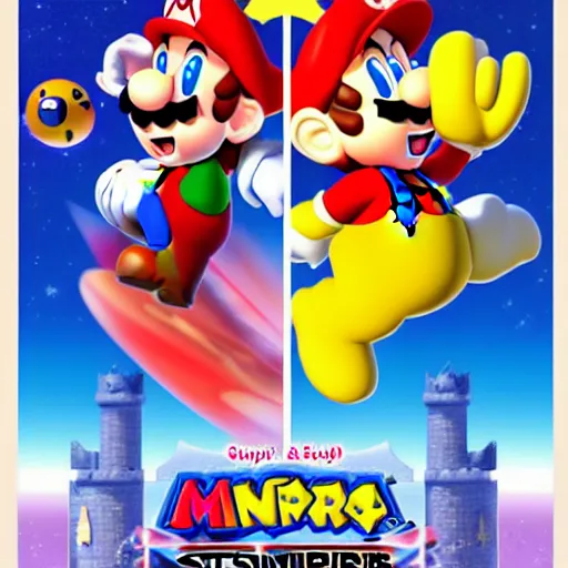 Image similar to super mario brothers and kirby super star ultra movie poster with pokemon super smash bros and princess peach star wars theme pokemon style detailed and accurate eyes