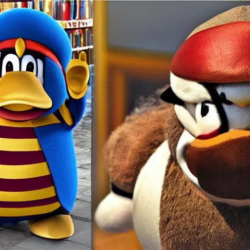 Image similar to real life king dedede, realistic, photograph