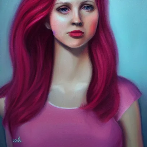 Prompt: ultra realistic illustration oil painting of princess bubblegum, dramatic lighting