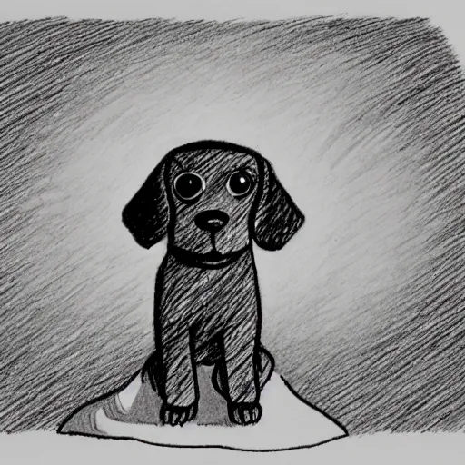 Image similar to a drawing of a dog by marjane satrapi